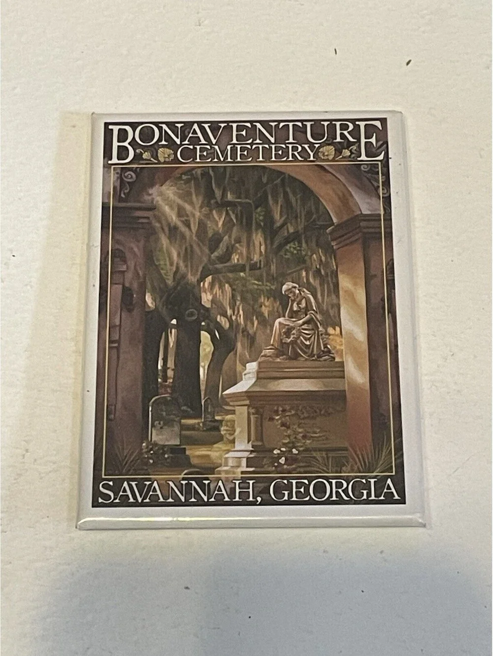 SAVANNAH GEORGIA BONAVENTURE CEMETERY 2X3 FRIDGE MAGNET